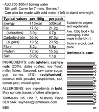 Cashew and Goji Berry Breakfast - 500 kcal