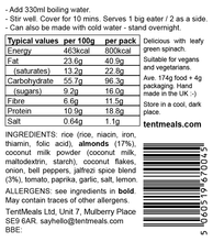 Almond Jalfrezi main meal - 800 kcal