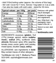 Moroccan mango main meal - 800 kcal