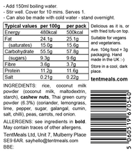 Thai Green Curry main meal - 500 kcal
