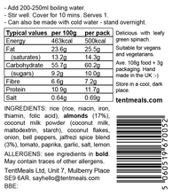 Almond Jalfrezi main meal - 500 kcal ***25% off: short Best Before date: May 2024***