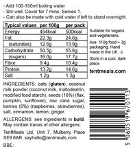 Super seed & red berry breakfast - 500 kcal ***40% off: short Best Before date Feb 2024***