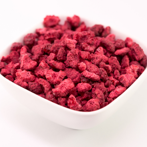 Freeze dried raspberry pieces - 200g, 13kg – TentMeals