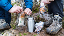 making TentMeals with a SIGG gemstone food flask